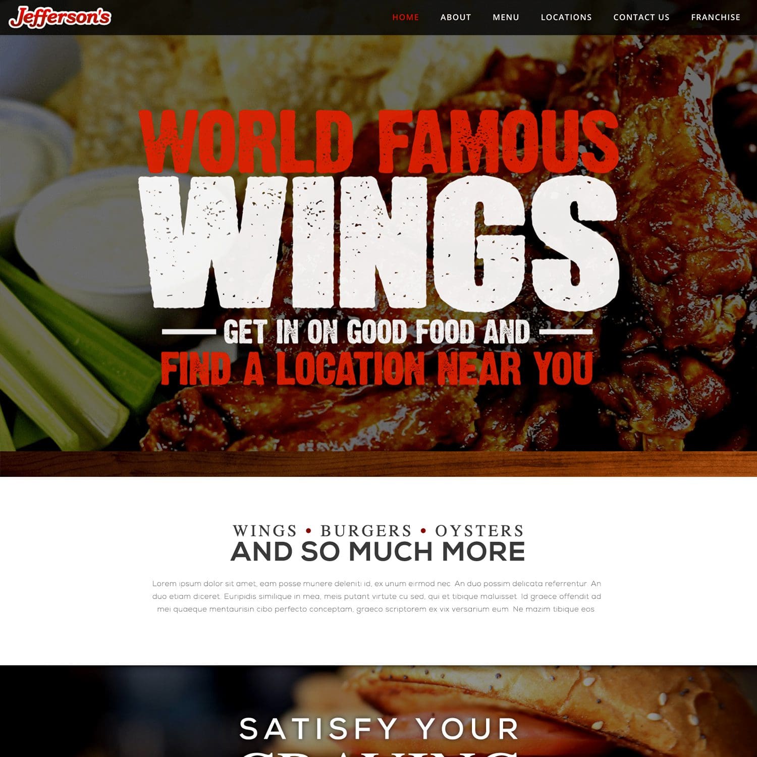 online food catering website - JLB, Best Web Design and Web Development Company in Nashville, Brentwood, and Franklin