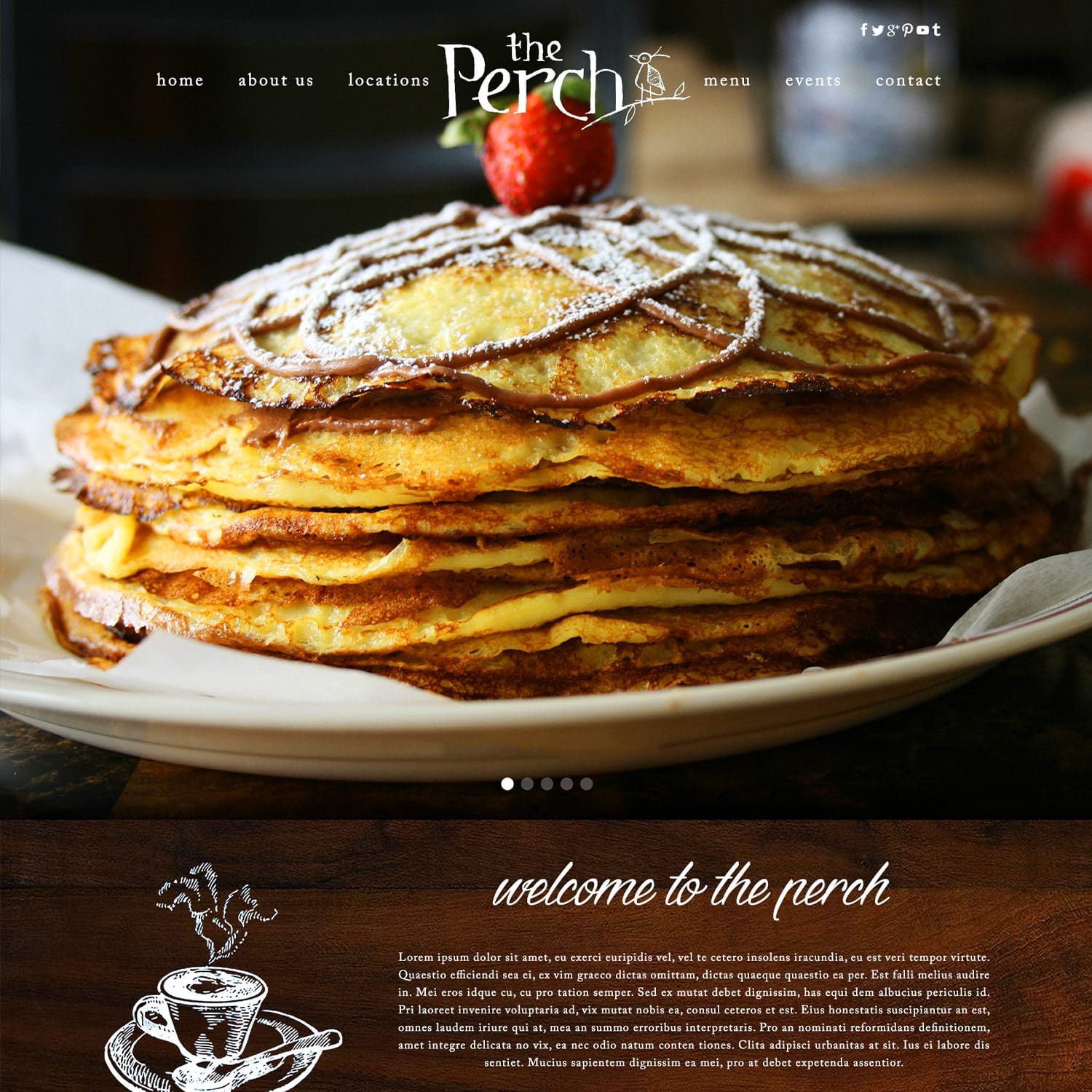 perch breakfast food website - JLB, Best Web Design and Web Development Company in Nashville, Brentwood, and Franklin