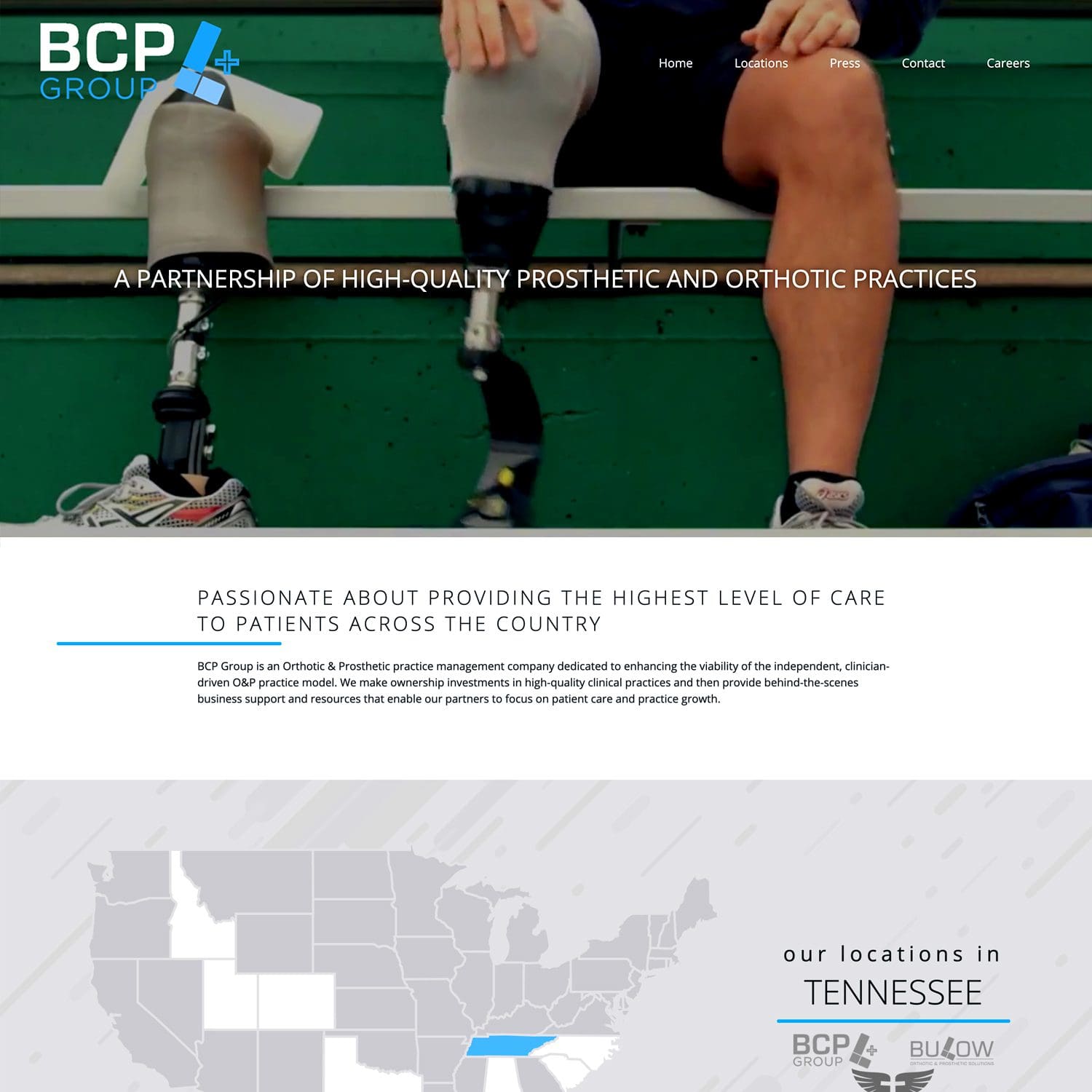 prosthetic and orthotic healthcare website - JLB, Best Web Design and Web Development Company in Nashville, Brentwood, and Franklin