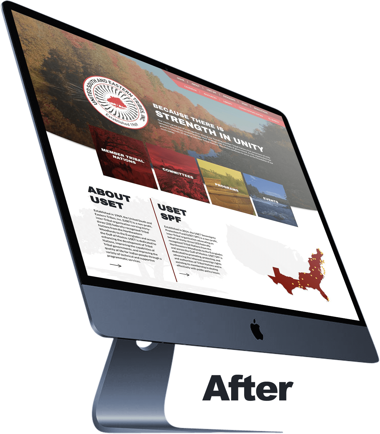 how a site looked after nashville web designers worked hard on redesigning
