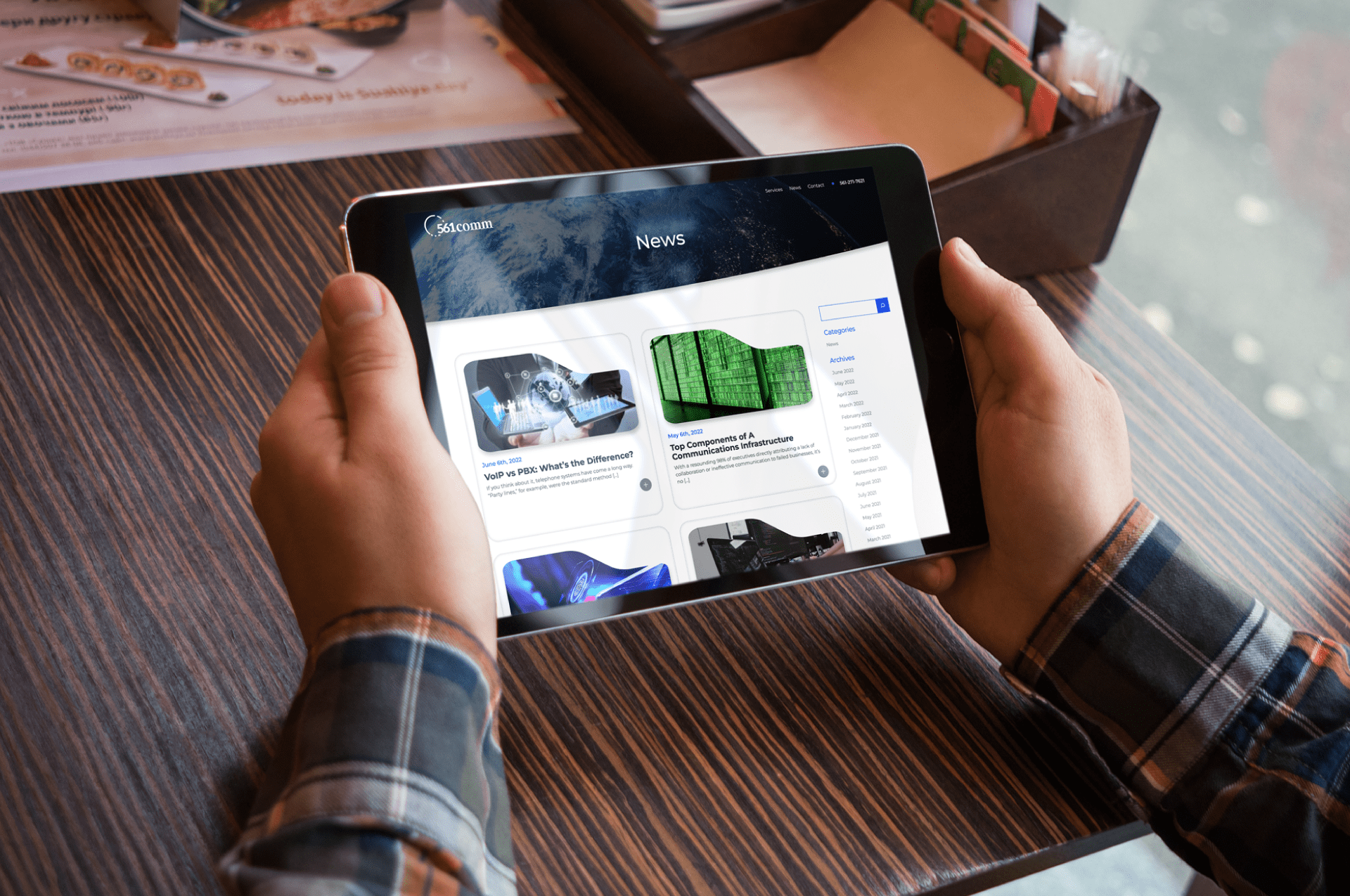 561 comm on ipad - best web designs Nashville