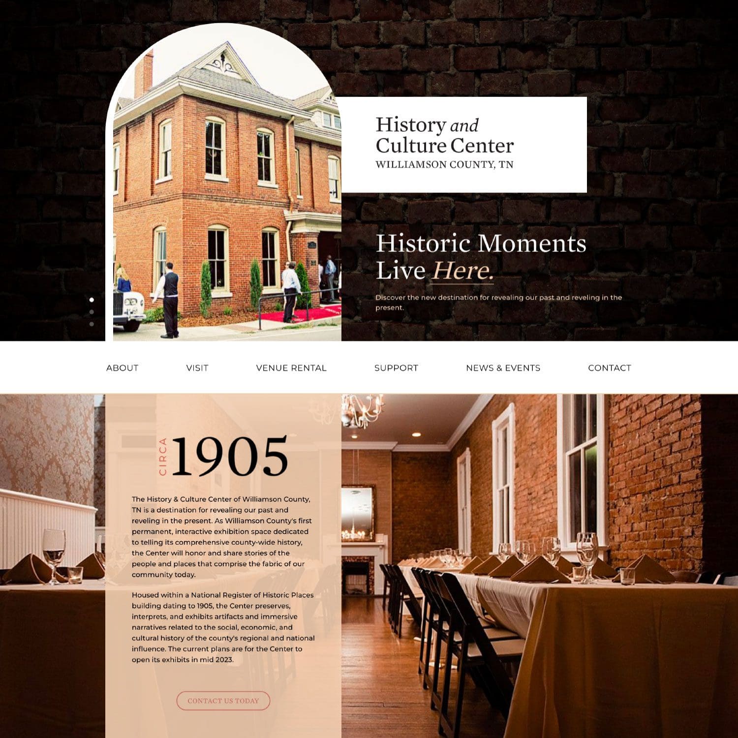 WHCC Mock Up - Website Design Inspiration from a Nashville Web Design Company