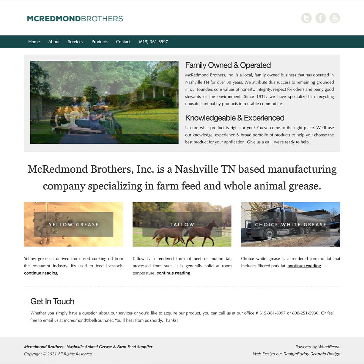 MCREDMOND BEFORE | Nashville TN Website Design